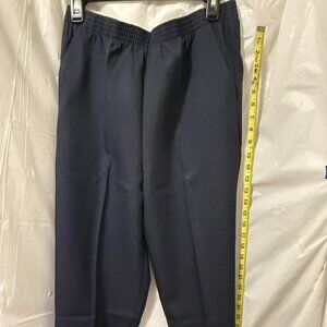 Donkenny Classics Navy Elastic Waist Pants Womens Size 14 Vintage USA